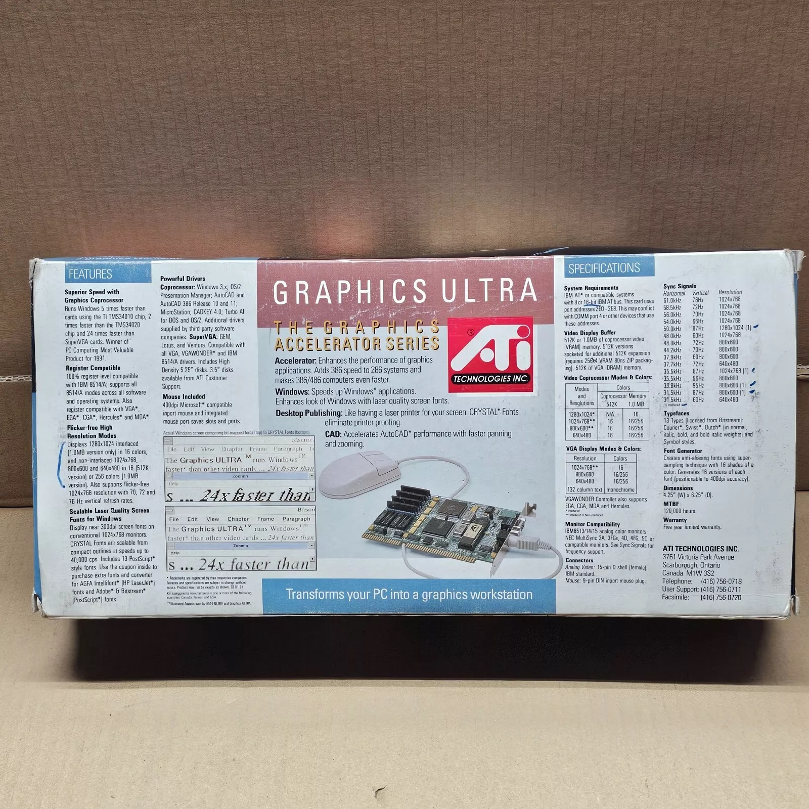 1992 Computer Graphics DOS Days - ATI Graphics Ultra (1992)